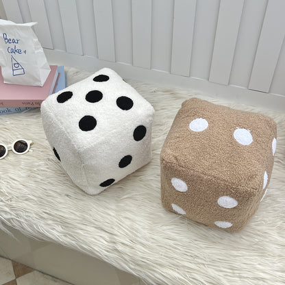 Embroidery Soft Dice Pillows