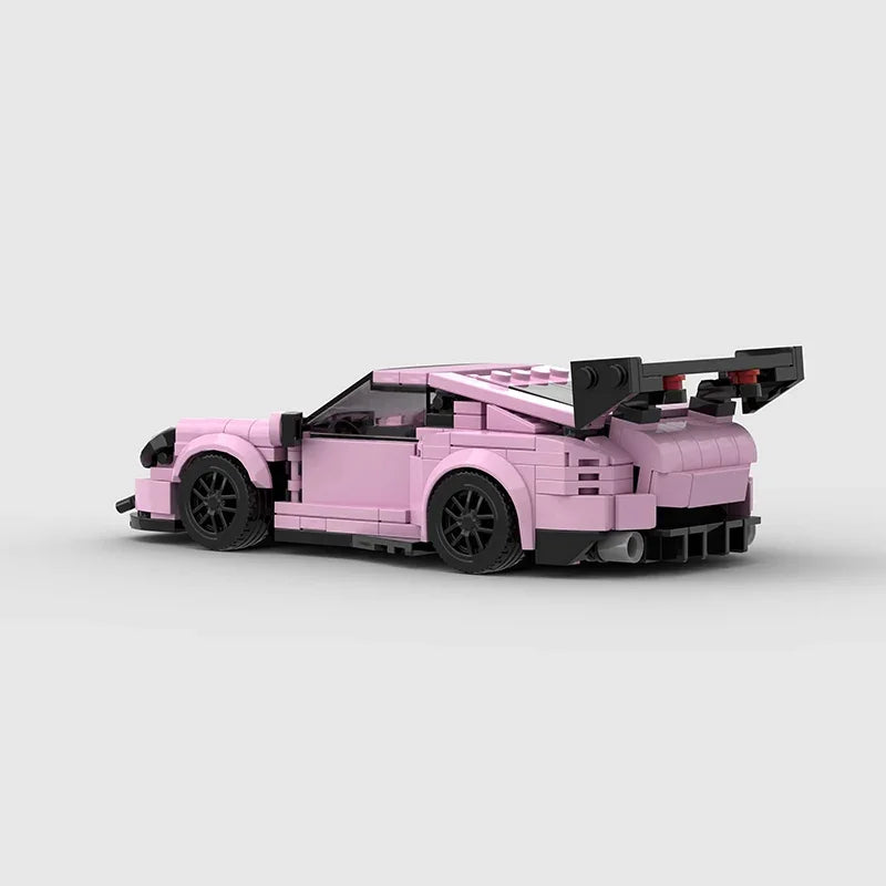 Pink 992 GT3 RS Car Building Blocks