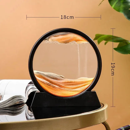 3D Hourglass Moving Sand Glass