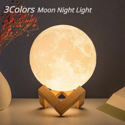 8cm Moon LED Lamp Bedroom Decor