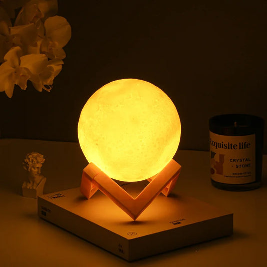 8cm Moon LED Lamp Bedroom Decor