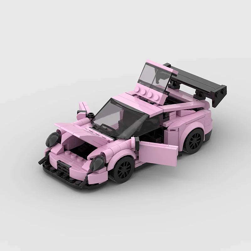 Pink 992 GT3 RS Car Building Blocks