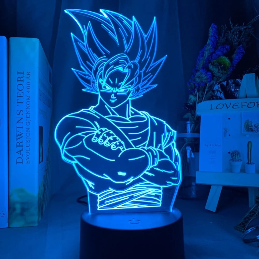 Goku Vegeta Dragon Ball Z Super Saiyan 3D LED Lamp