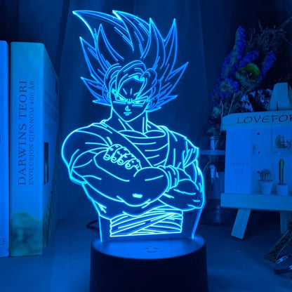 Goku Vegeta Dragon Ball Z Super Saiyan 3D LED Lamp