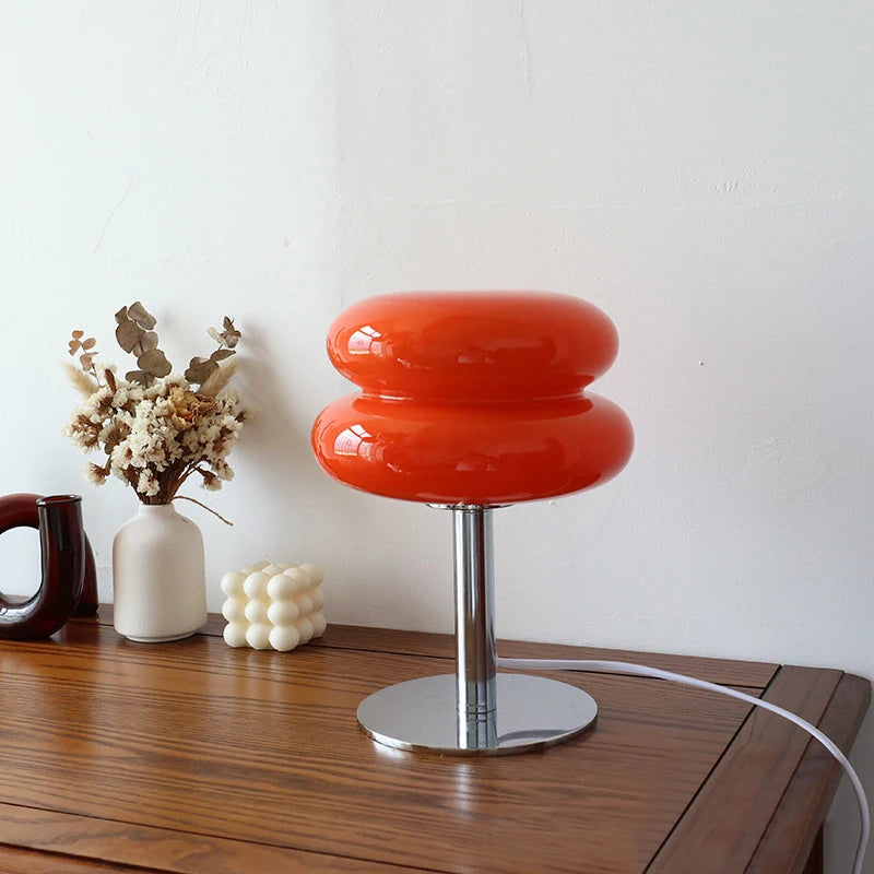 Trichromatic Macaron Glass Table Lamp