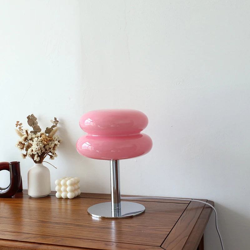 Trichromatic Macaron Glass Table Lamp