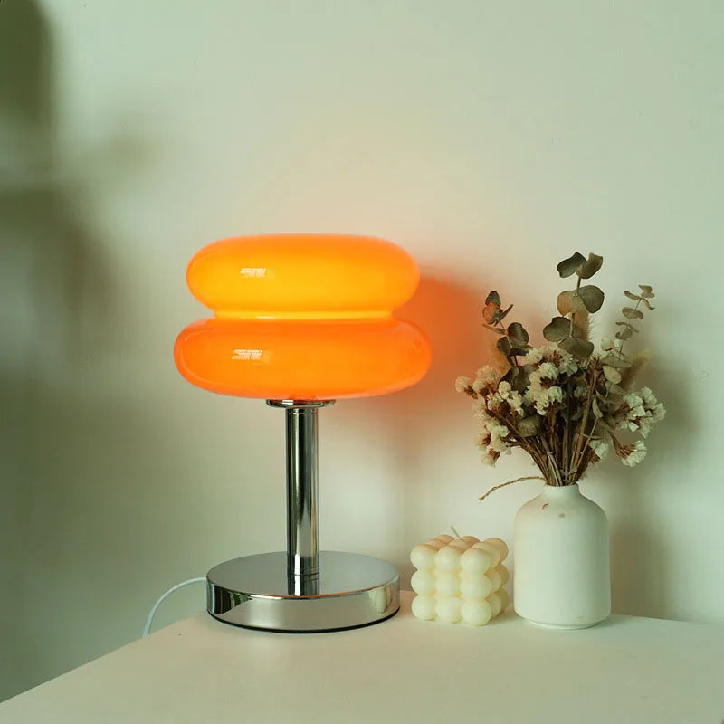 Trichromatic Macaron Glass Table Lamp