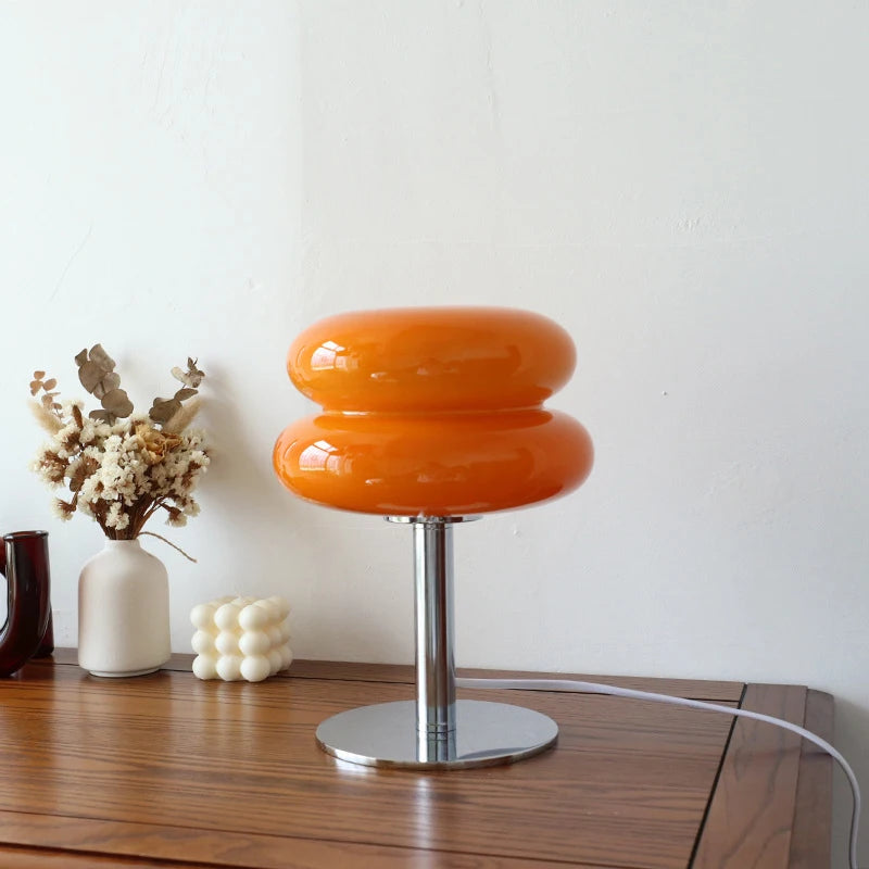 Trichromatic Macaron Glass Table Lamp